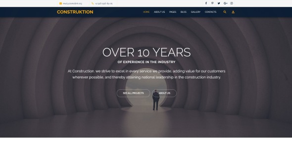 строительная компания отзывчивый шаблон joomla