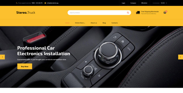 шаблон car audio virtuemart