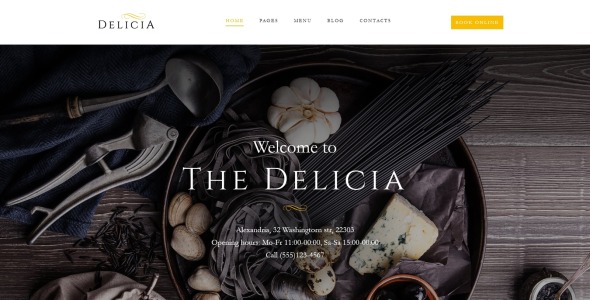 ресторанная адаптивная тема wordpress