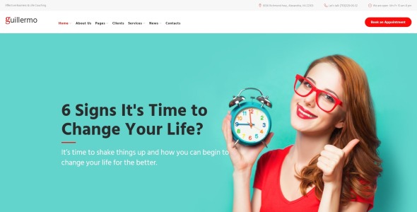 life &amp; business coaching wordpress тема