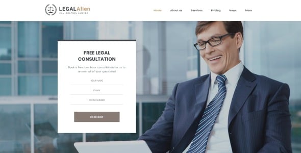 иммиграционный юрист wordpress тема