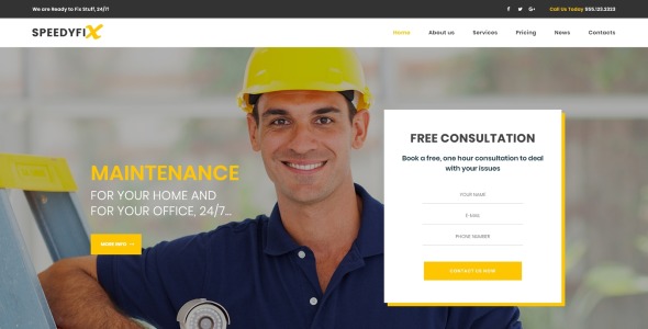 handyman services wordpress тема