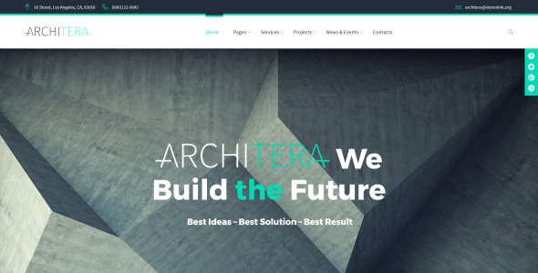 архитектурная фирма отзывчивая тема wordpress