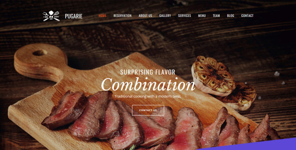 bbq restaurant premium moto cms 3 шаблон