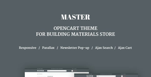 адаптивный шаблон opencart для строительных материалов