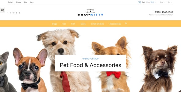 тема shopkitty prestashop