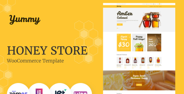 тема медового магазина woocommerce