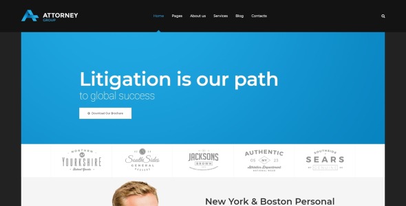 юридическая фирма wordpress тема