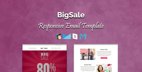 шаблон информационного бюллетеня bigsale