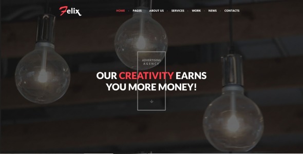 феликс рекламное агентство wordpress тема