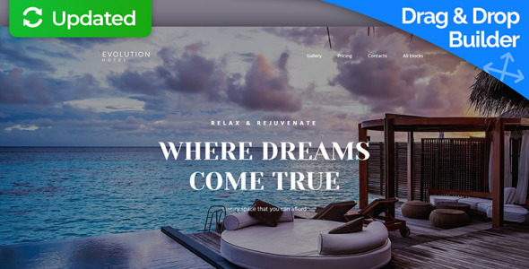 шаблон целевой страницы hotel motocms 3