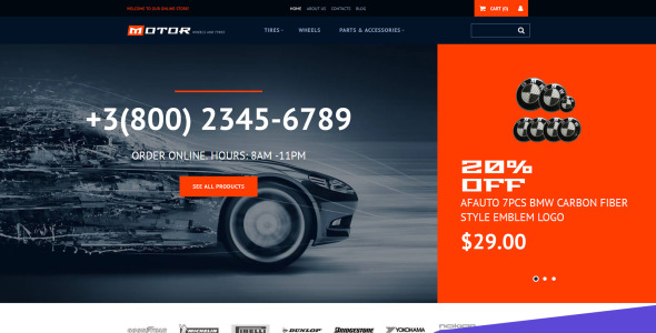 моторные колеса и шины motocms шаблон электронной коммерции