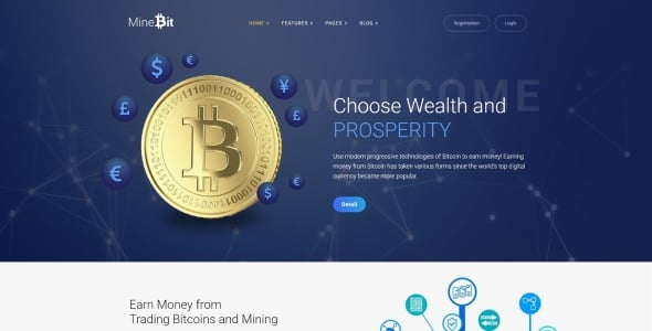 биткойн криптовалюта wordpress тема