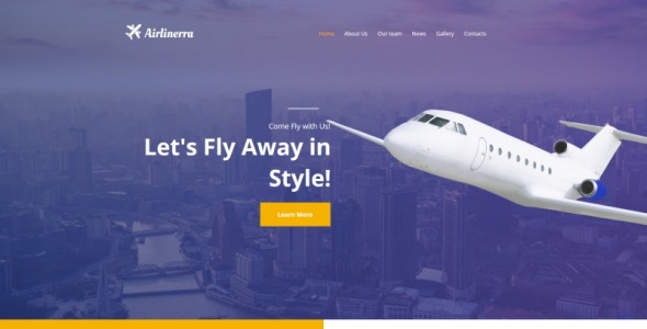 Private Airline Company Moto CMS HTML Template