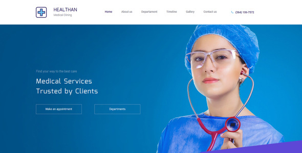 шаблон medical premium moto cms 3