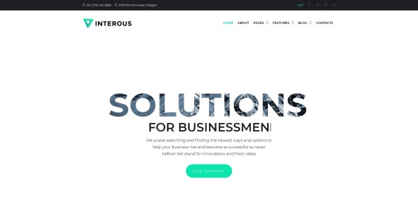 бизнес услуги wordpress тема