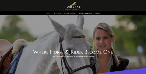 шаблон horse club moto cms 3
