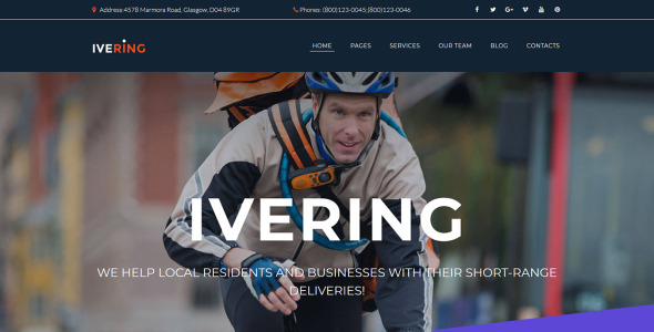 bike courier &amp; package delivery moto cms 3 шаблон