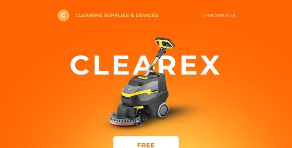 чистящие средства и устройства с шаблоном целевой страницы novi builder