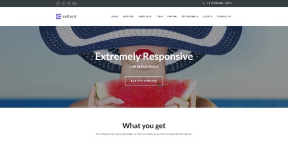 в шаблоне целевой страницы novi builder