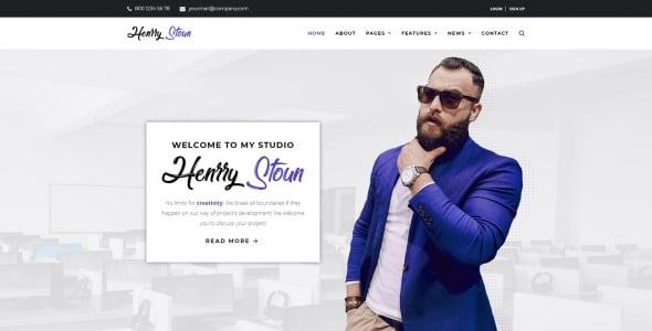 персональный сайт wordpress тема