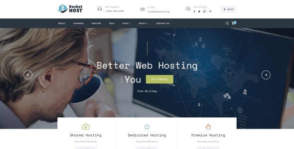 домен и хостинг многостраничный html5 шаблон сайта