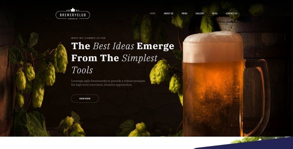 brewery club premium moto cms 3 шаблон