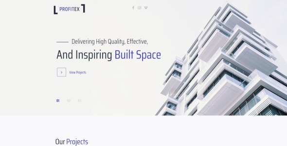 bright architecture agency wordpress elementor theme