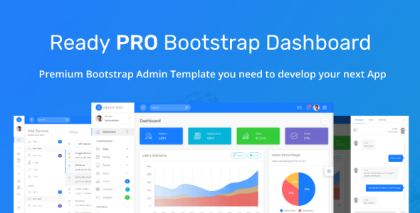 ready pro bootstrap dashboard admin template