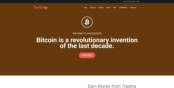 bitcoin landing wordpress elementor theme