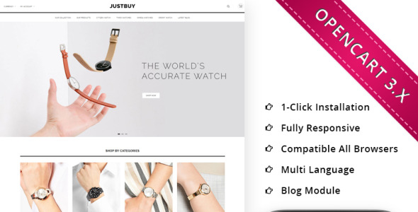 Responsive OpenCart Template