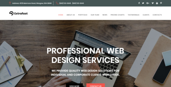 веб дизайн студия html5 шаблон целевой страницы