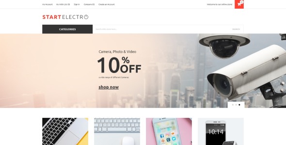 магазин электроники magento тема