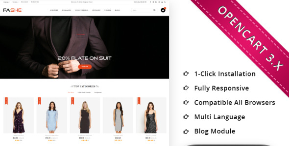 мега магазин отзывчивый шаблон opencart