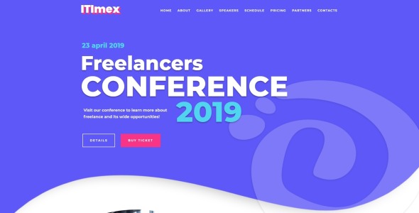 it conference wordpress elementor theme