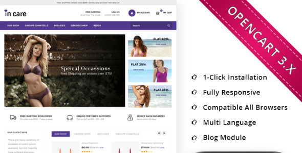 адаптивный шаблон opencart