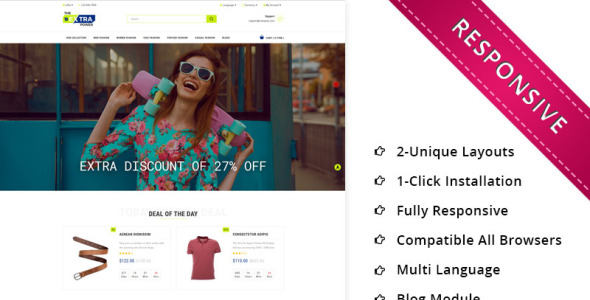 Extra Power Multi Purpose Responsive OpenCart Template