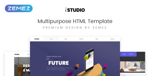 Цифровое производство универсальный html шаблон сайта