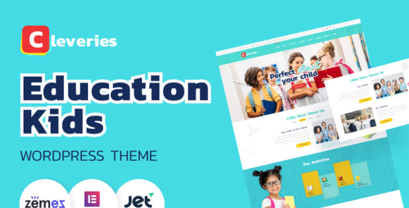 education kids wordpress elementor theme