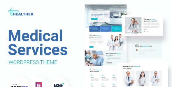 медицинские услуги wordpress elementor theme