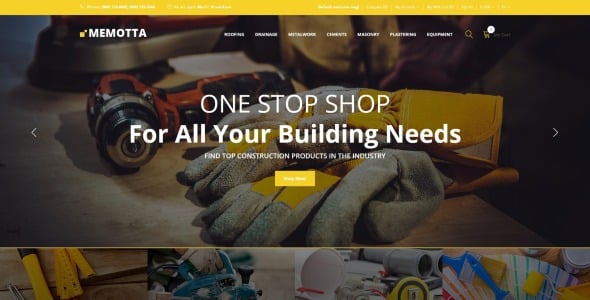 шаблон opencart магазина строительных материалов
