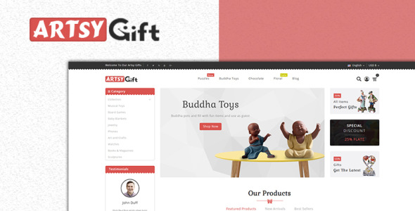 Gift Store PrestaShop Theme