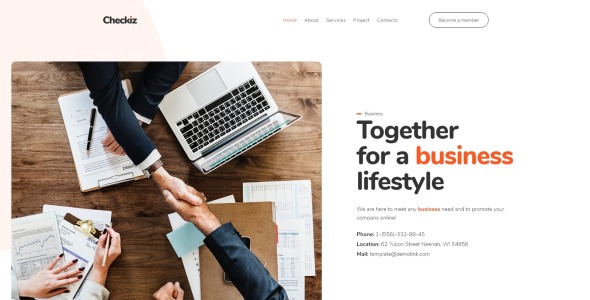 бизнес маркетинг wordpress elementor theme
