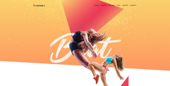 танцевальные классы wordpress elementor theme