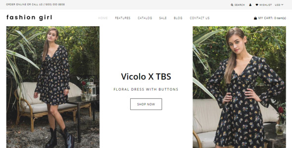 используйте тему shopify