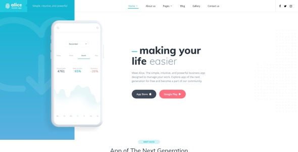 мобильное приложение clean joomla шаблон
