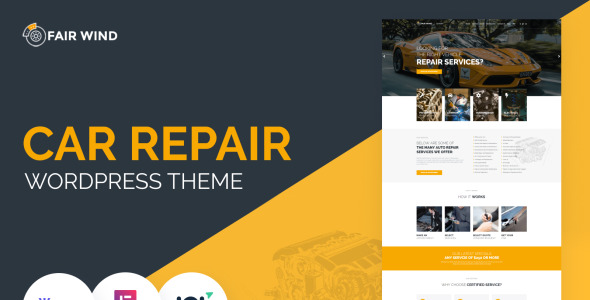 ремонт автомобилей современная тема wordpress elementor