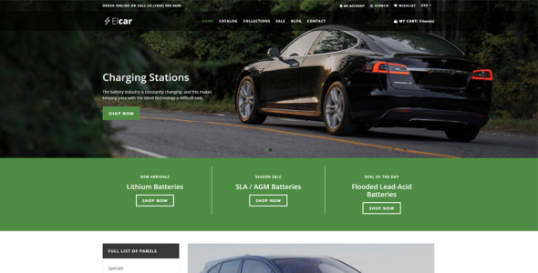 электромобили запчасти чистый shopify тема