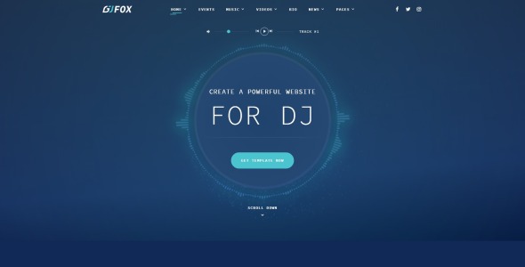 dj многостраничный креативный bootstrap html шаблон сайта