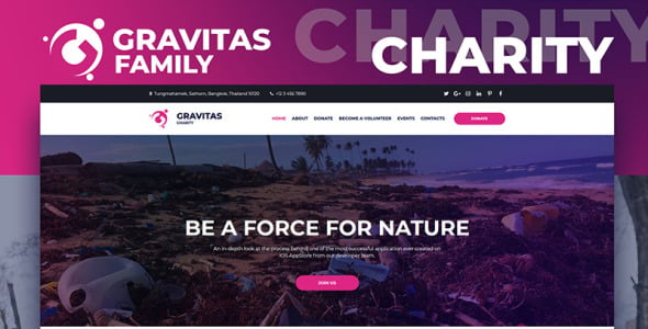 Charity Organizations Moto CMS 3 Template